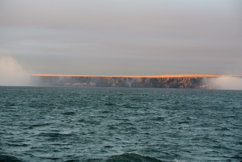 View of the Smoking Hills from the Bridge