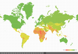 Mapping Climate Vulnerability and Readiness for Adaptation in 2014