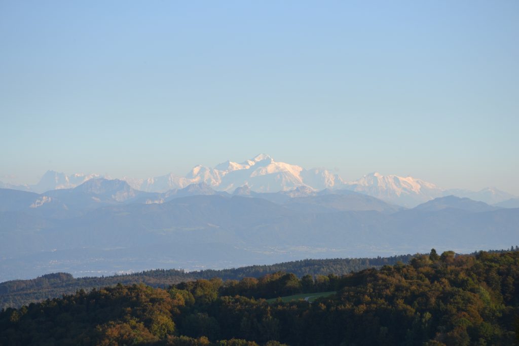 The amazing view of Mont Blanc from outside my office