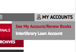 Changes to Logging in to Renew Your Books item