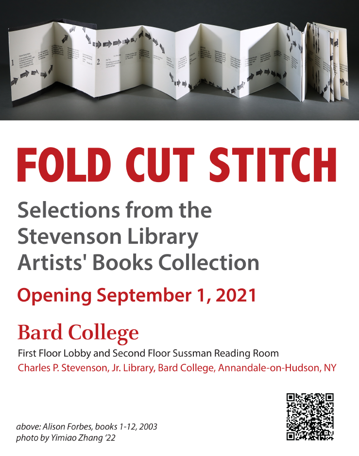 Image from the Fold Cut Stitch exhibit in the Stevenson Library.