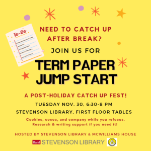 Join us for a post holiday catch-up fest! item