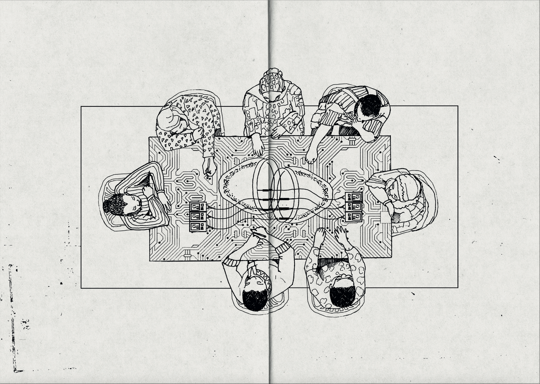 Illustration Courtesy of Common Life publication 2022, From Kër Thiossane, Dakar, Senegal, by the ungovernable.