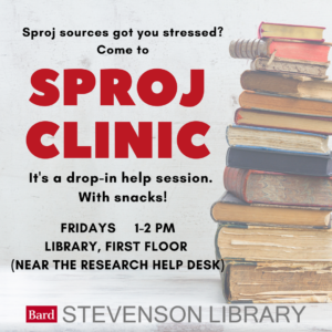Sproj Clinics Resume on Fridays item