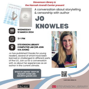 Stories & censorship with Jo Knowles item